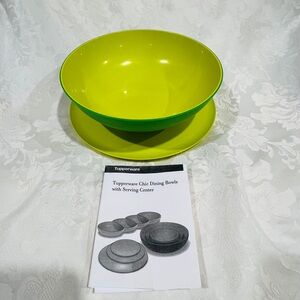 NEW! Tupperware Chic Dining Vibrant Green Serving Bowl (LAST one)